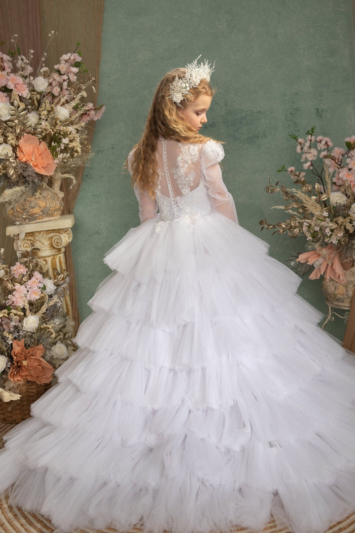 Cream Flower Bridal Crown: Romantic Wedding Headpiece – handmade floral hair accessory by magaela