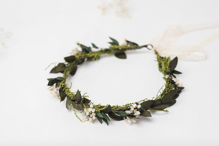 Greenery Wedding Boutonniere: Natural Baby's Breath Groom Accessory – handmade floral hair accessory by magaela