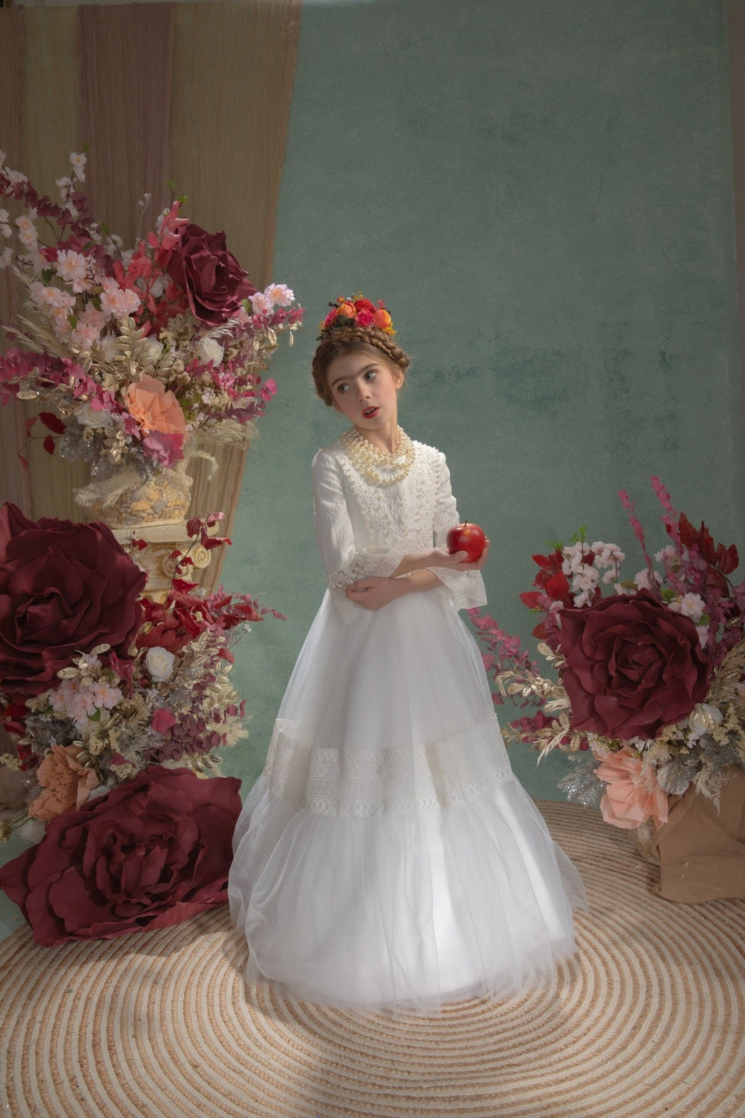 Frida Flower Headband: Pink, Red, Orange - Halloween Costume – handmade floral hair accessory by magaela