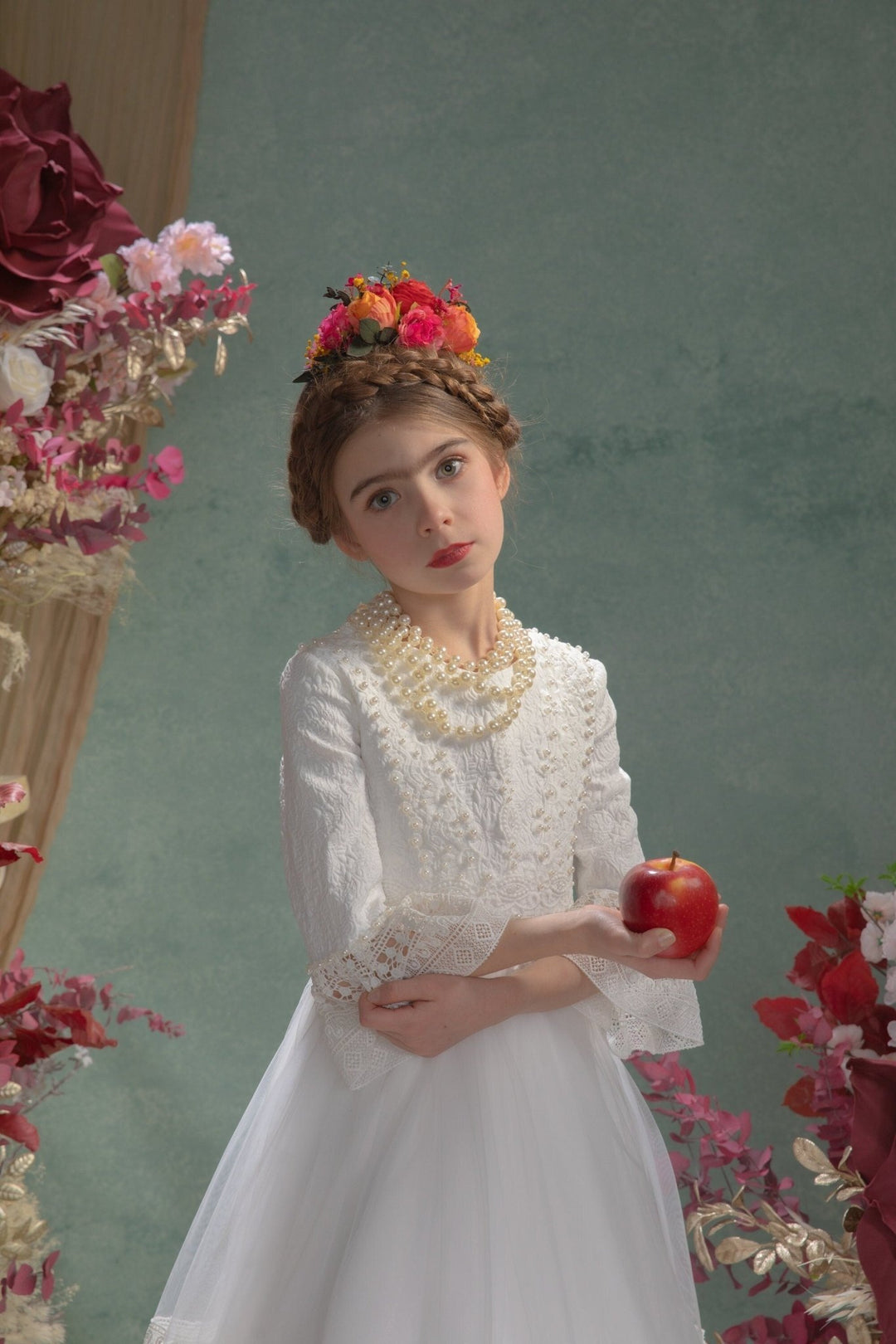 Frida Flower Headband: Pink, Red, Orange - Halloween Costume – handmade floral hair accessory by magaela