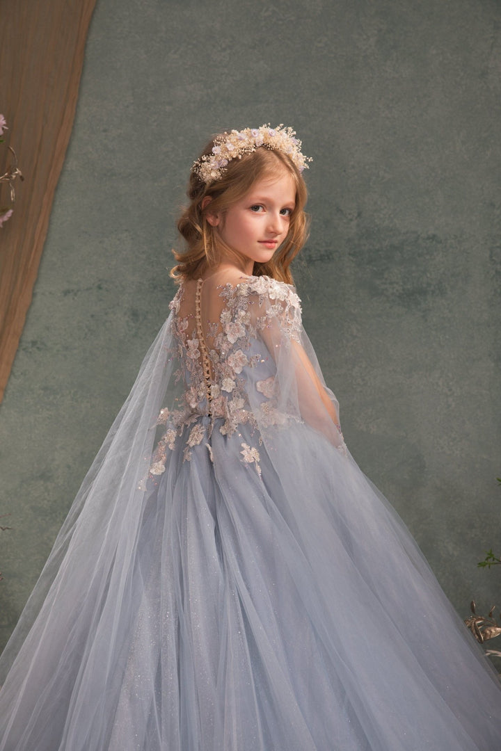 Preserved Flower Headband: Purple Cream Holy Communion Crown – handmade floral hair accessory by magaela