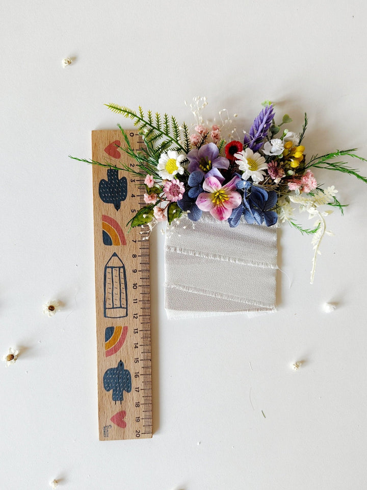 Meadow Wildflower Pocket Boutonniere: Summer Wedding Groom Accessory – handmade floral hair accessory by magaela