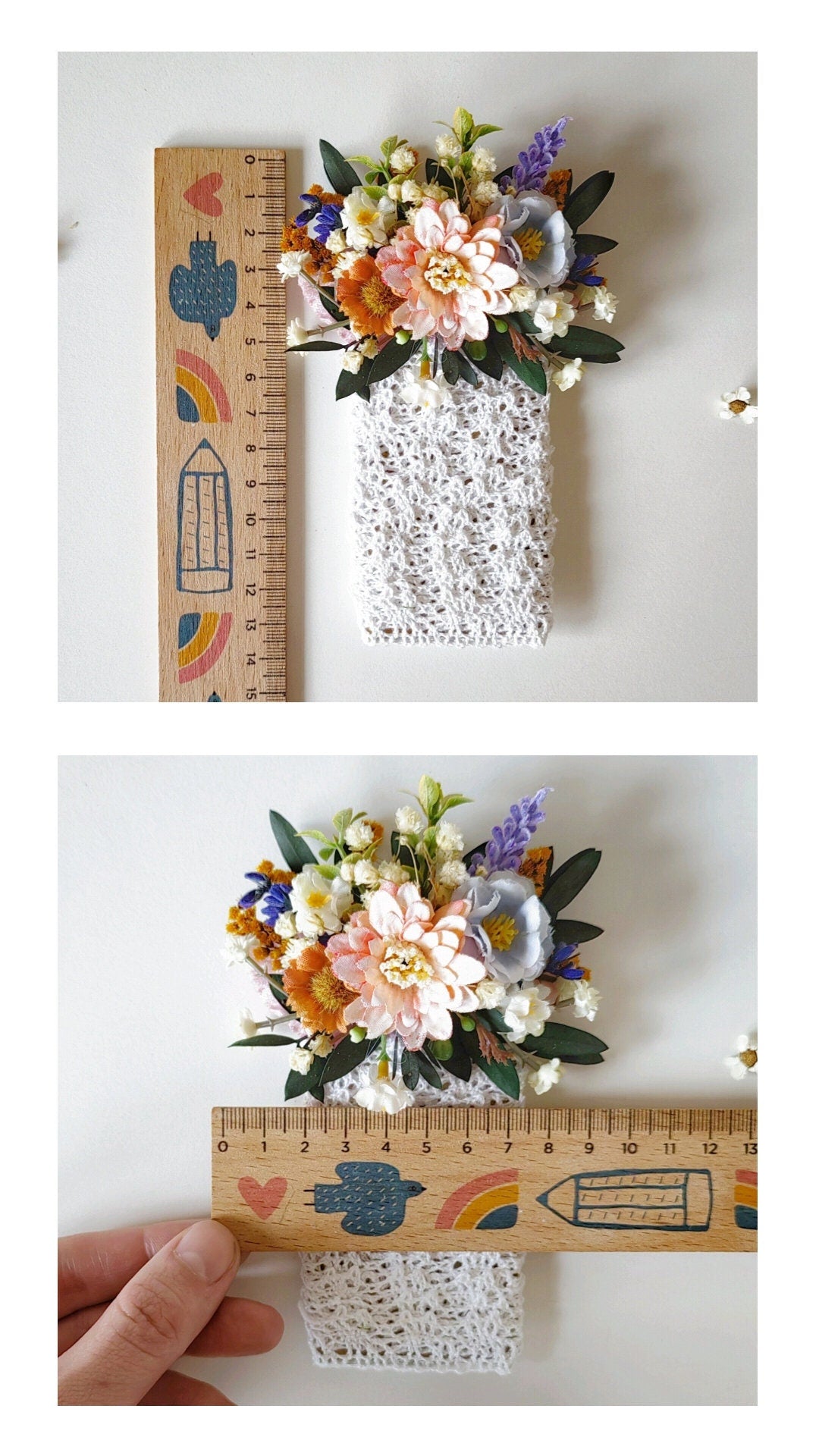 Meadowy Lavender Wedding Boutonniere: Groom's Pocket Flower – handmade floral hair accessory by magaela