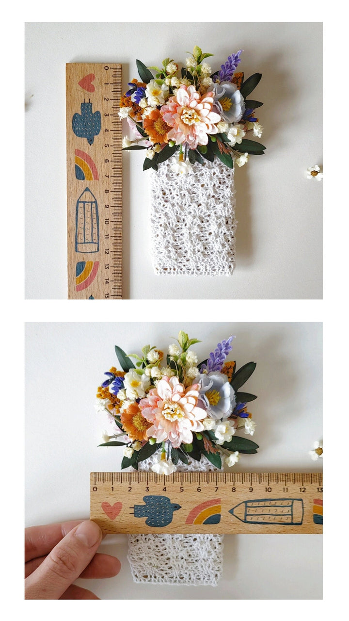 Meadowy Lavender Wedding Boutonniere: Groom's Pocket Flower – handmade floral hair accessory by magaela