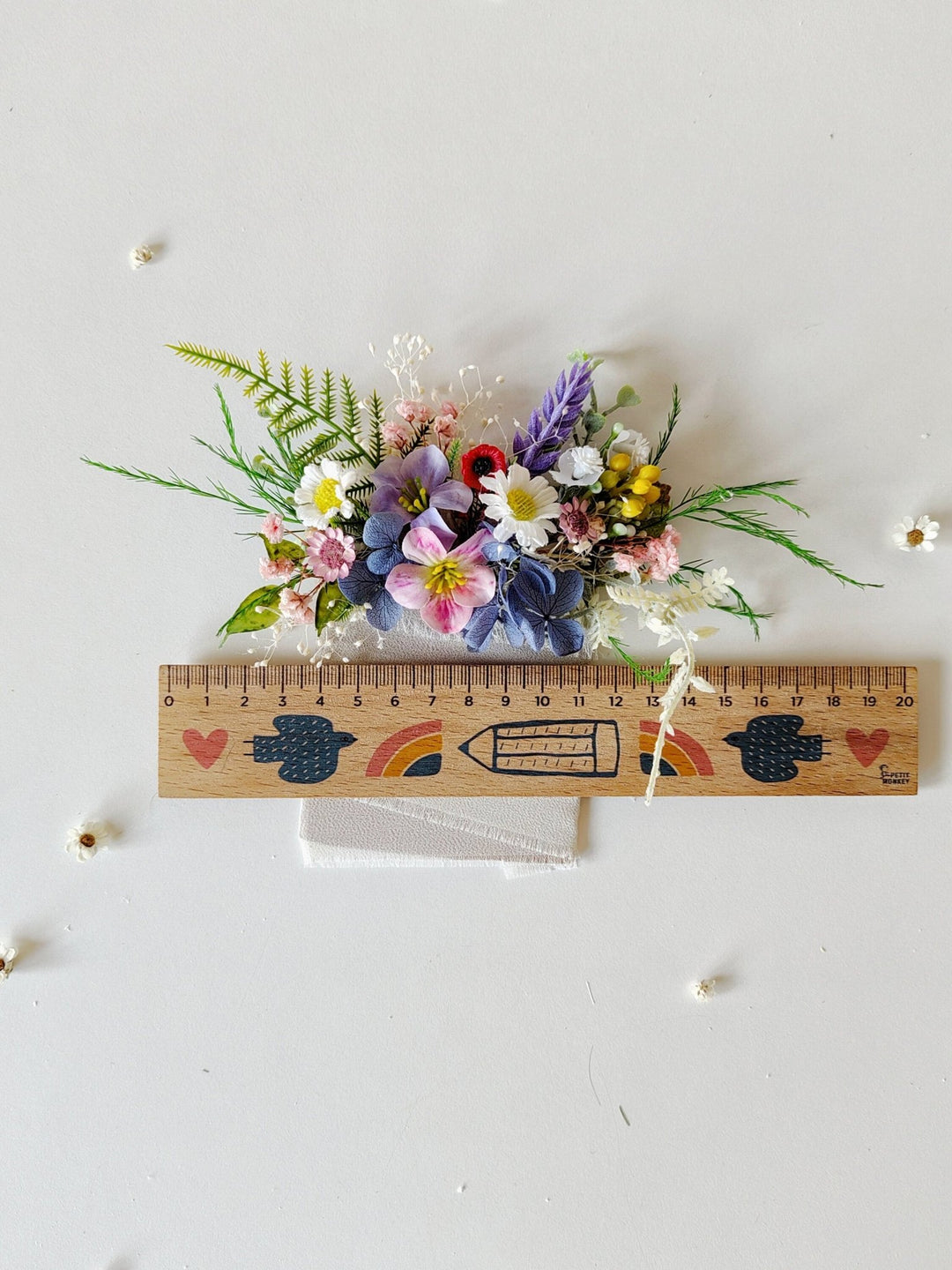 Meadow Wildflower Pocket Boutonniere: Summer Wedding Groom Accessory – handmade floral hair accessory by magaela