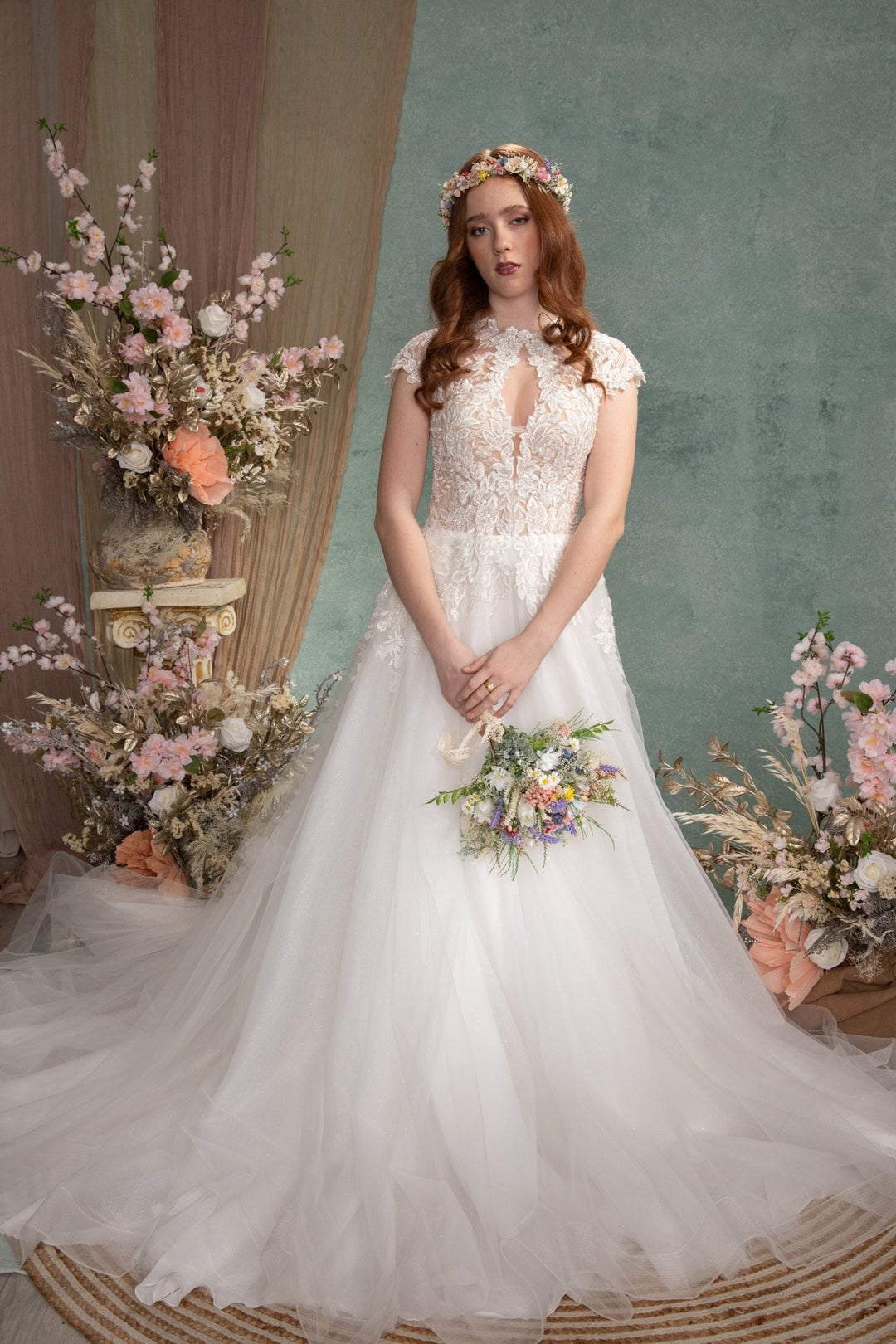 Wildflower Bridal Bouquet: Meadow Spring Wedding Bouquet – handmade floral hair accessory by magaela