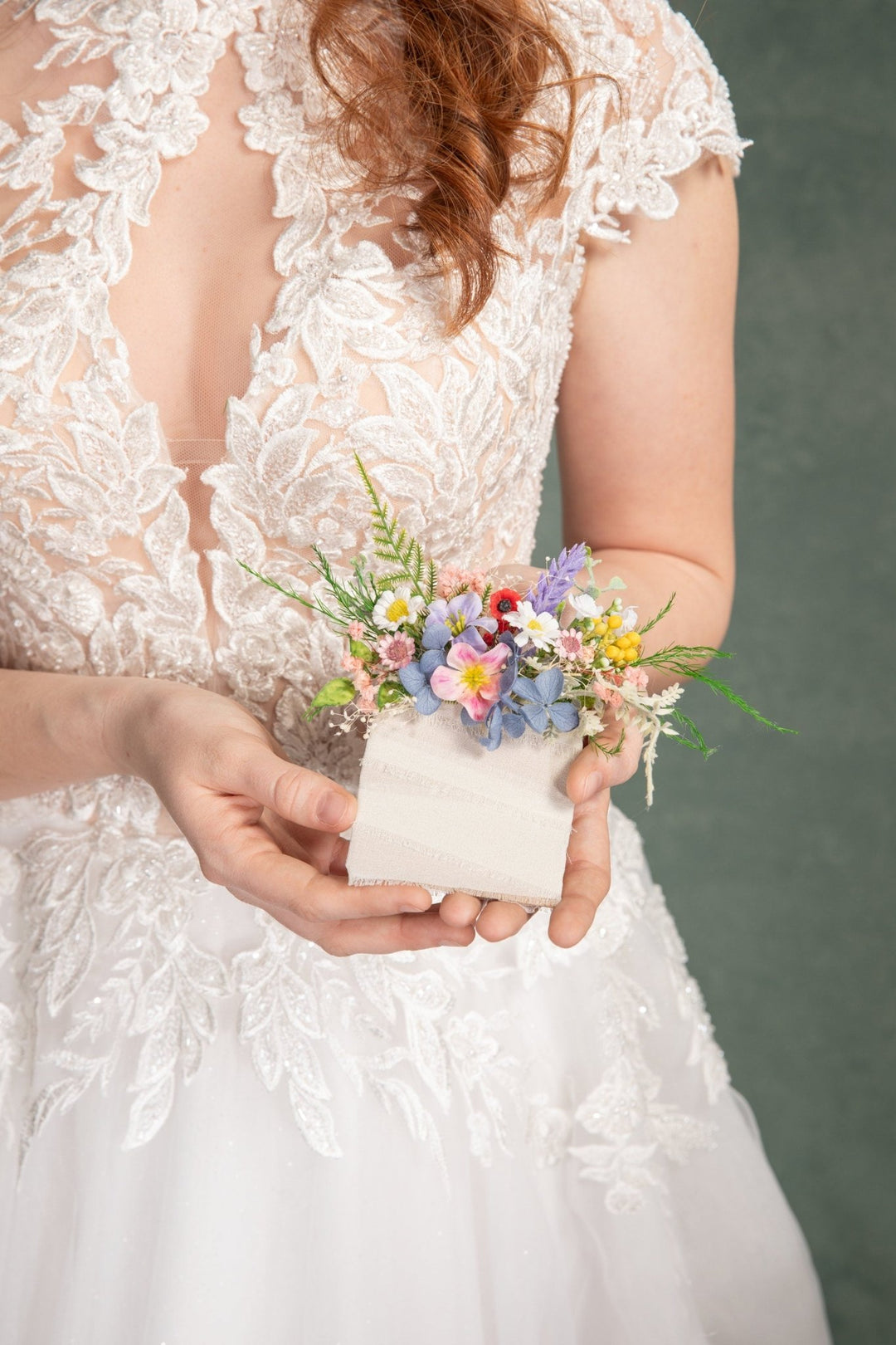 Meadow Wildflower Pocket Boutonniere: Summer Wedding Groom Accessory – handmade floral hair accessory by magaela