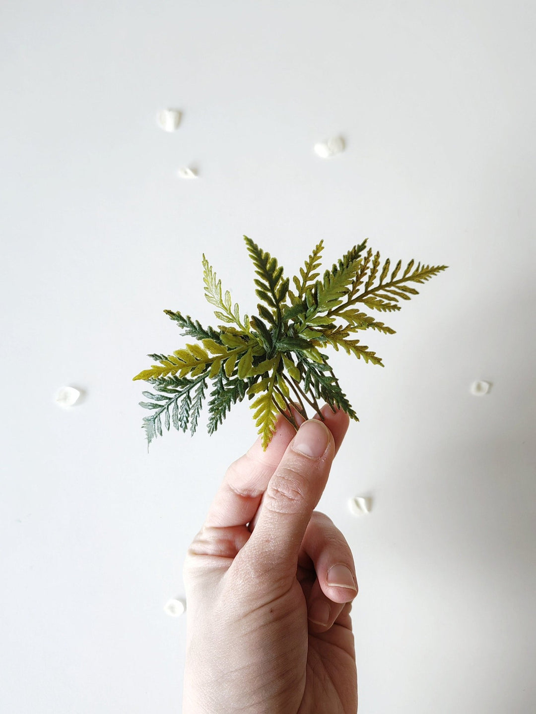 Fern Bridal Hair Comb & Pins: Greenery Wedding Hair Accessory – handmade floral hair accessory by magaela