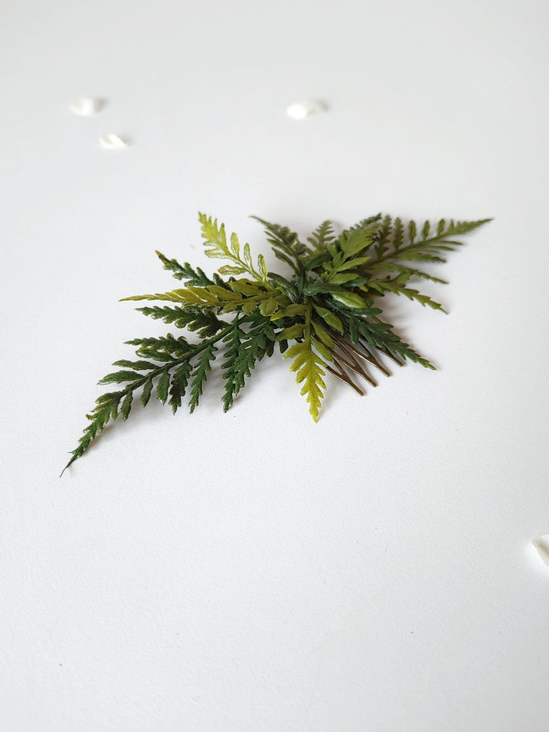 Fern Bridal Hair Comb & Pins: Greenery Wedding Hair Accessory – handmade floral hair accessory by magaela