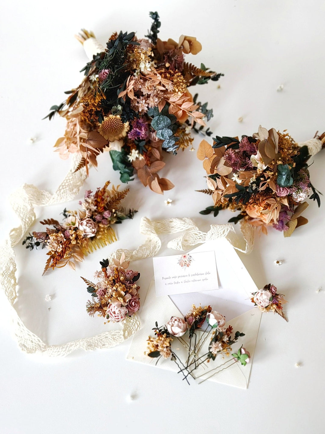 Blush Flower Bracelet: Romantic Wedding Wrist Corsage – handmade floral hair accessory by magaela