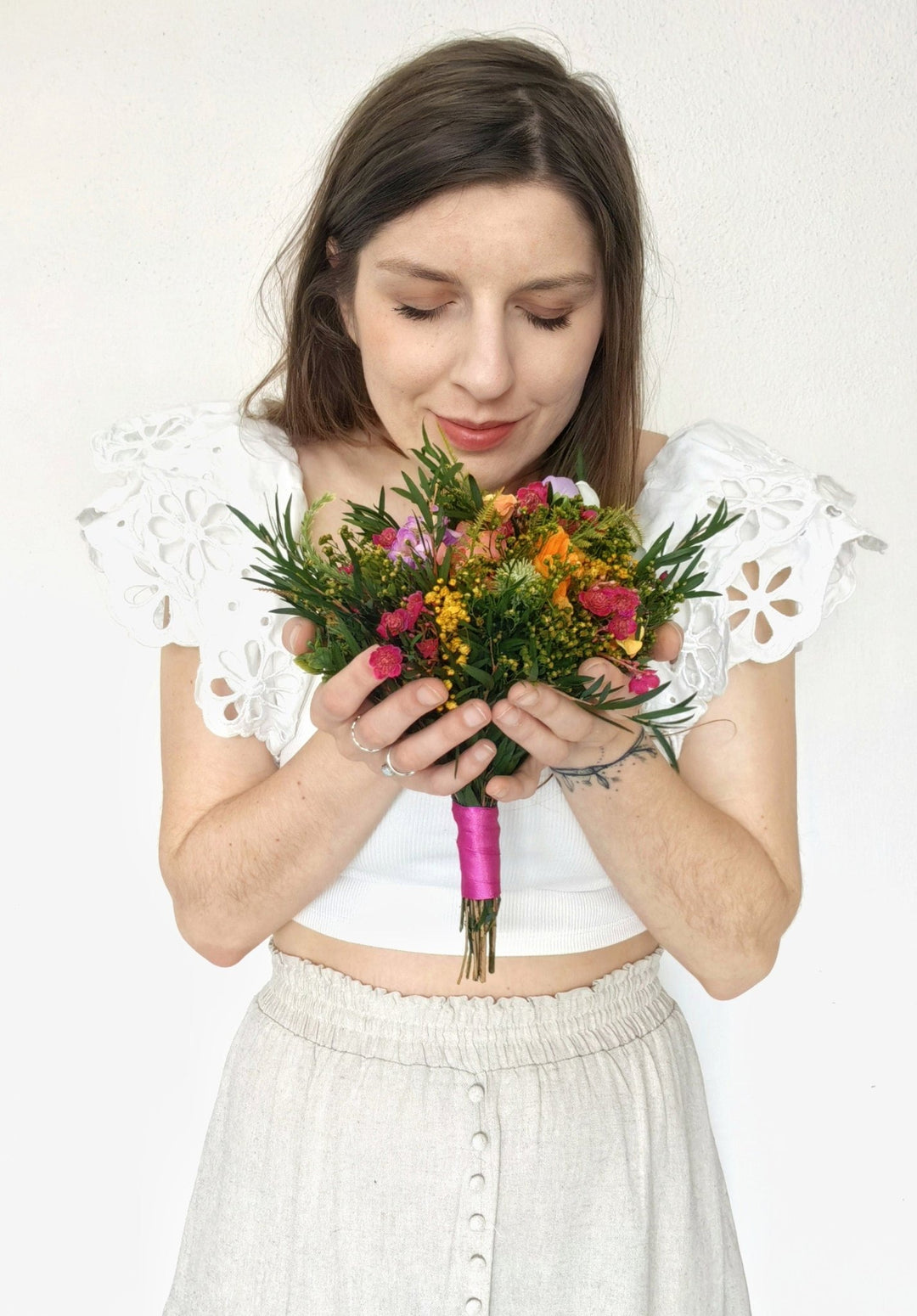 Tropical Bridal Bouquet: Aloha Hawaii Style Succulents, Beach Wedding – handmade floral hair accessory by magaela