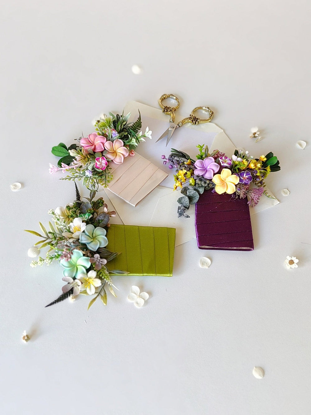 Plumeria Boutonniere: Tropical Wedding Corsage for Groom – handmade floral hair accessory by magaela