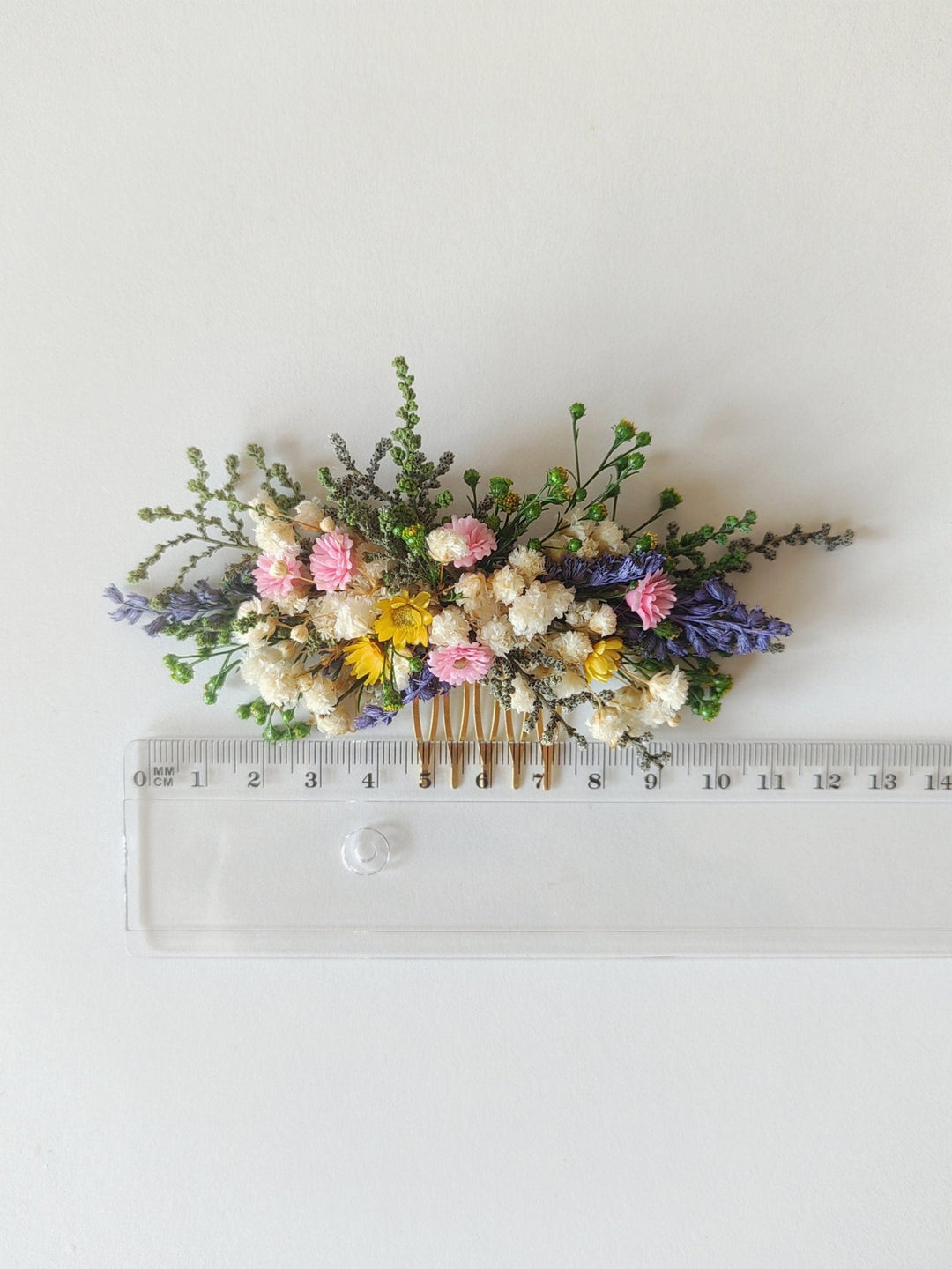 Wildflower Hair Comb: Bohemian Bridal Hair Accessory – handmade floral hair accessory by magaela