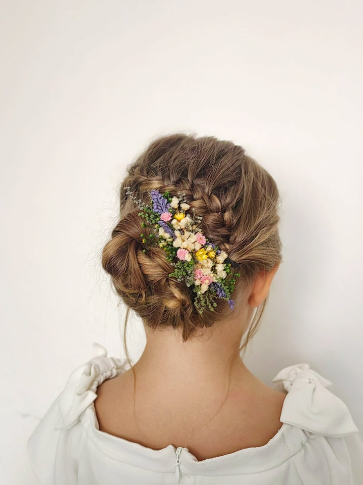 Wildflower Hair Comb: Bohemian Bridal Hair Accessory – handmade floral hair accessory by magaela