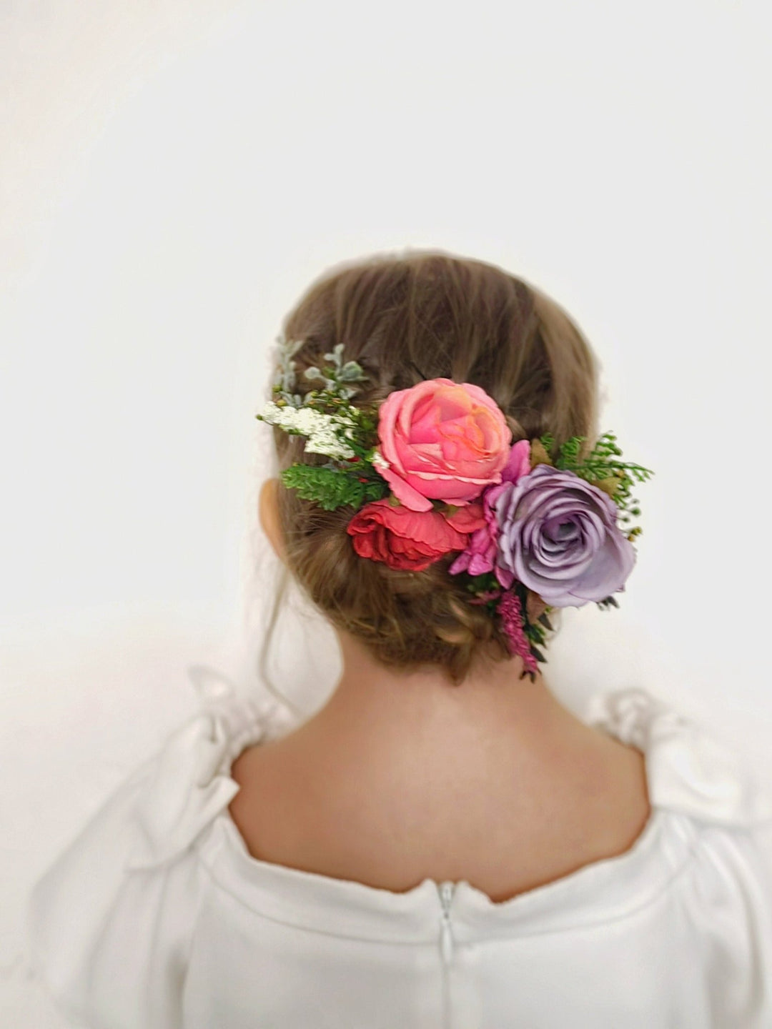 Frida Style Flower Hairpins: Colorful Boho Wedding Hair Accessories – handmade floral hair accessory by magaela