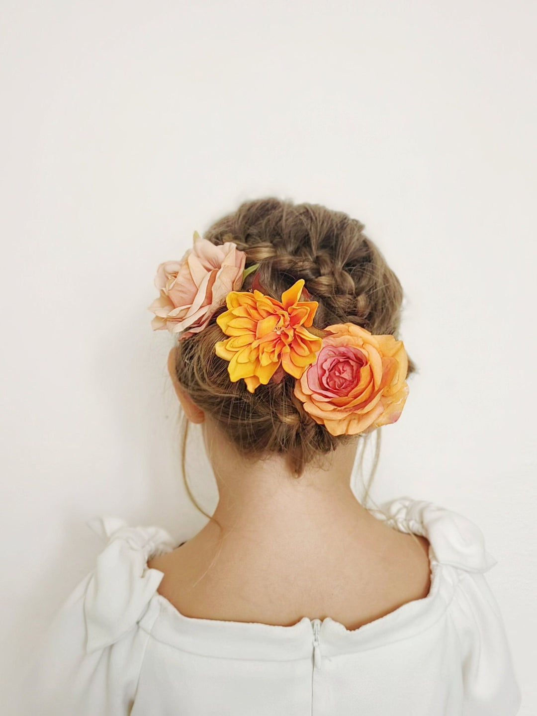 Frida Flower Hairpins: Colorful Boho Wedding Hair Accessories – handmade floral hair accessory by magaela