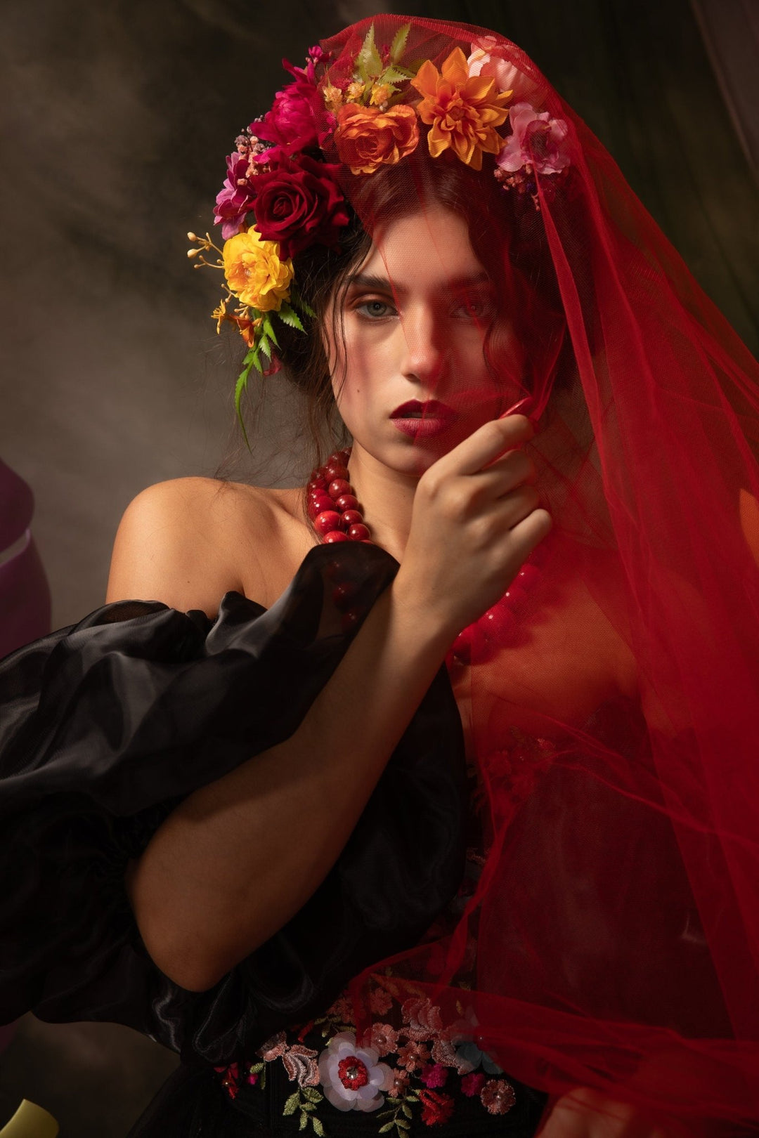 Frida Flower Hair Clips: Colorful Floral Hairpins, Boho Wedding – handmade floral hair accessory by magaela