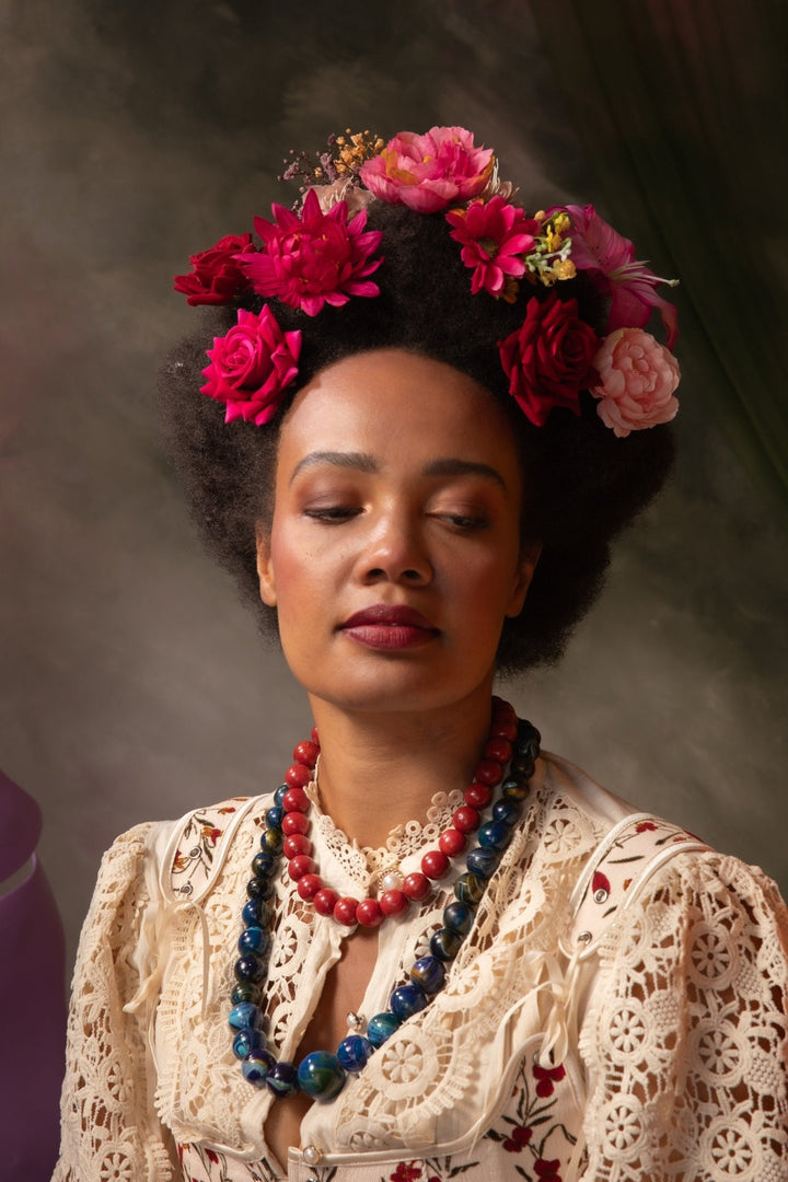 Frida Flower Hair Clips: Colorful Floral Hairpins, Boho Wedding – handmade floral hair accessory by magaela