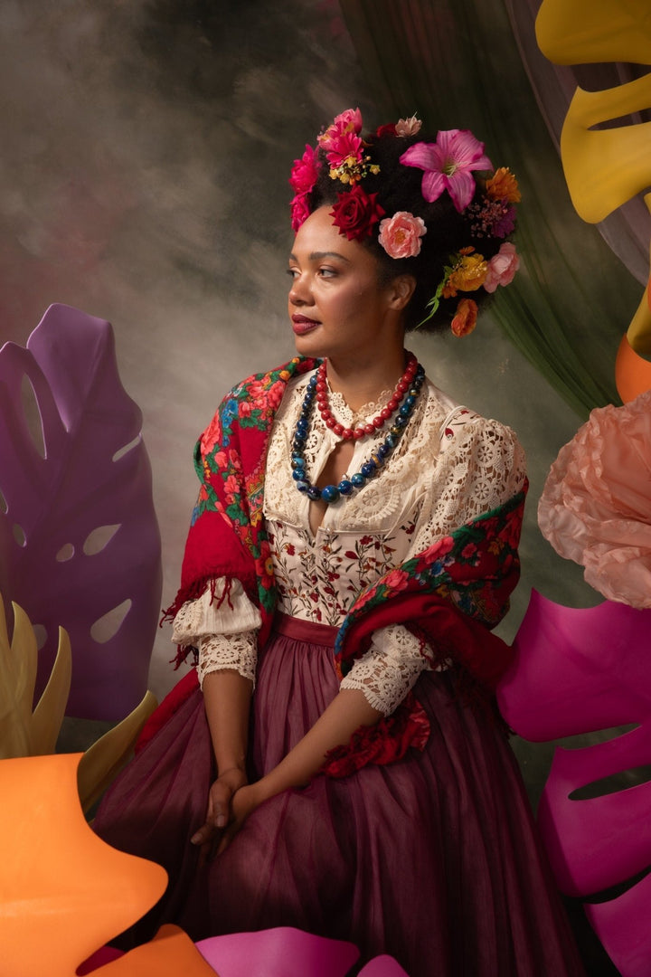 Frida Flower Hair Clips: Colorful Floral Hairpins, Boho Wedding – handmade floral hair accessory by magaela