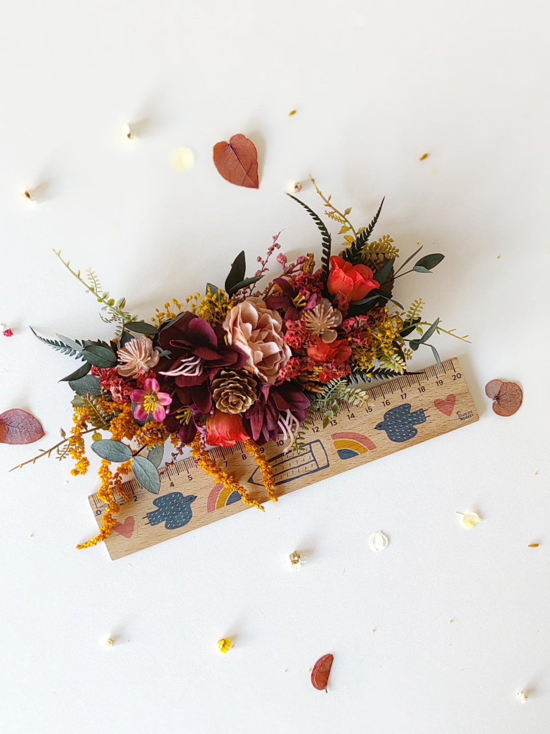 Autumn Rustic Brooch Boutonniere: Burgundy Fall Wedding Corsage – handmade floral hair accessory by magaela