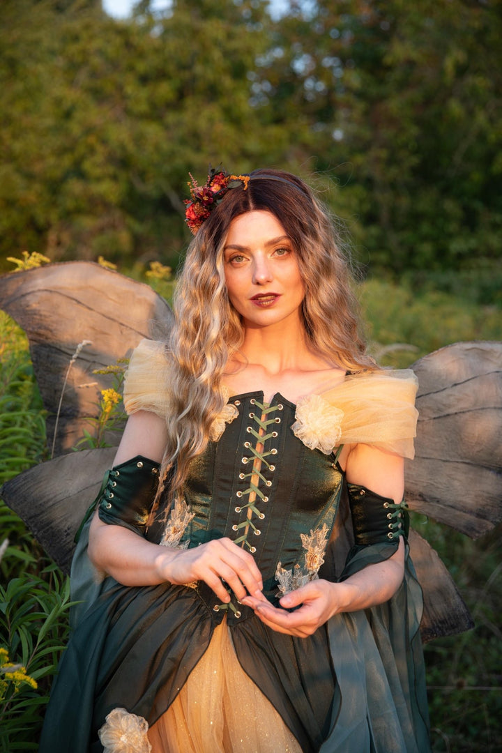 Burgundy Flower Headband: Autumn Wedding Bridal Hair Accessory – handmade floral hair accessory by magaela