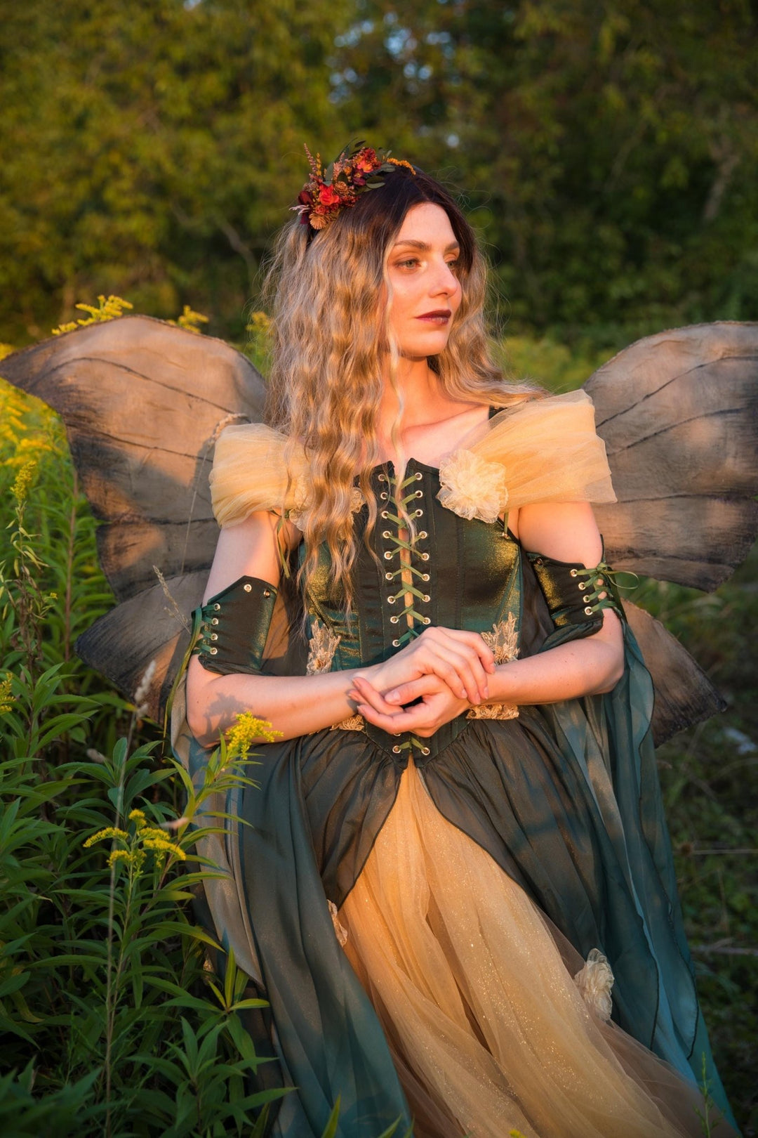 Burgundy Flower Headband: Autumn Wedding Bridal Hair Accessory – handmade floral hair accessory by magaela