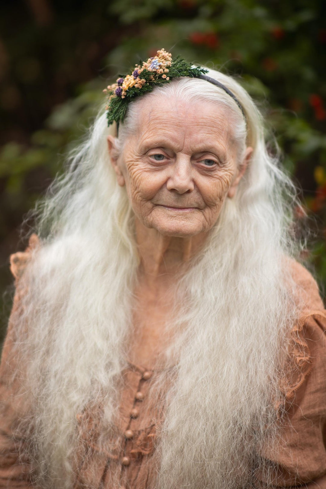 Christmas Flower Headband: Gingerbread Horse, Winter Hair Accessory – handmade floral hair accessory by magaela