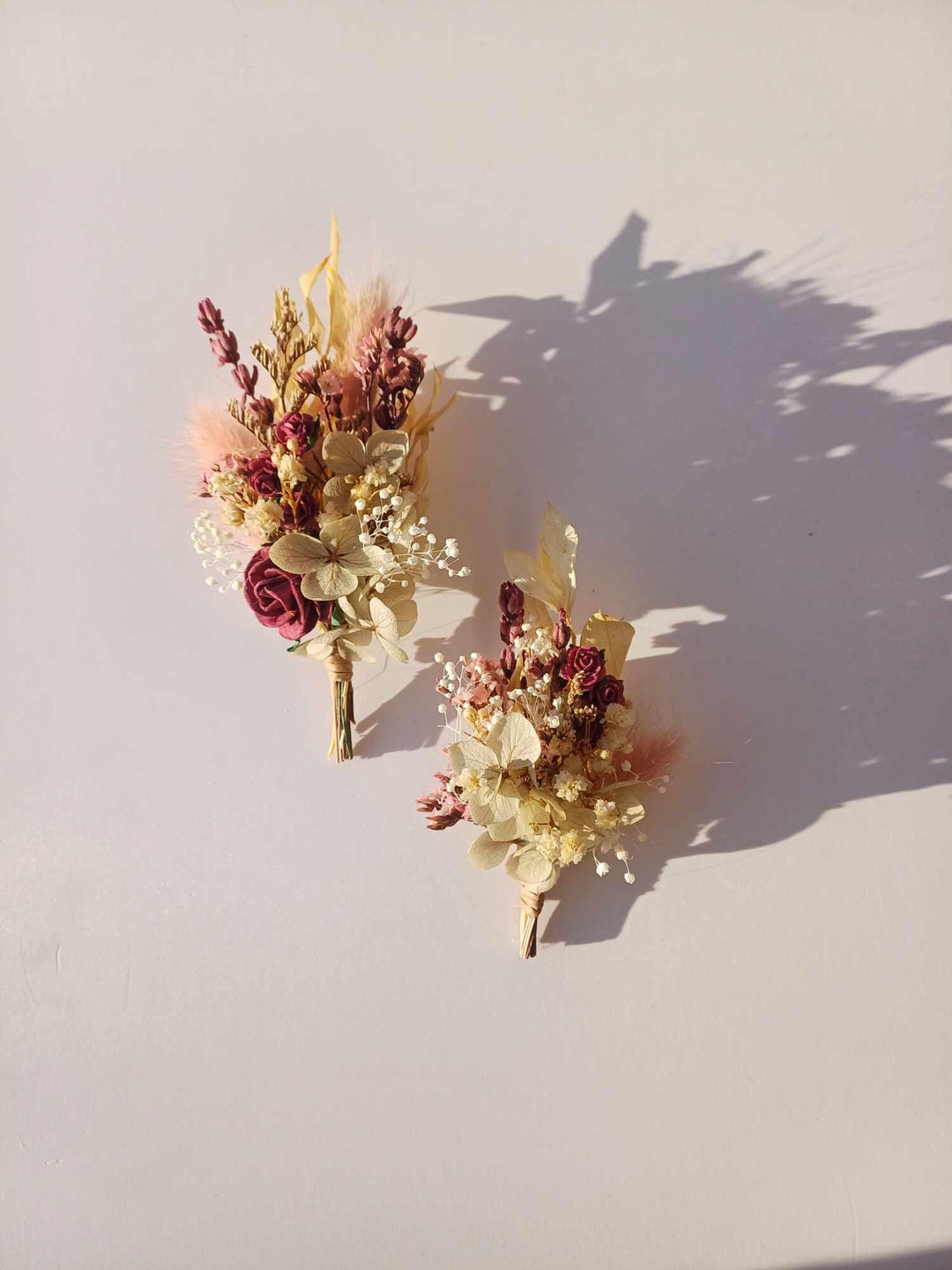 Burgundy Rose Hairpins: Autumn Wedding Bridal Hair Accessory – handmade floral hair accessory by magaela