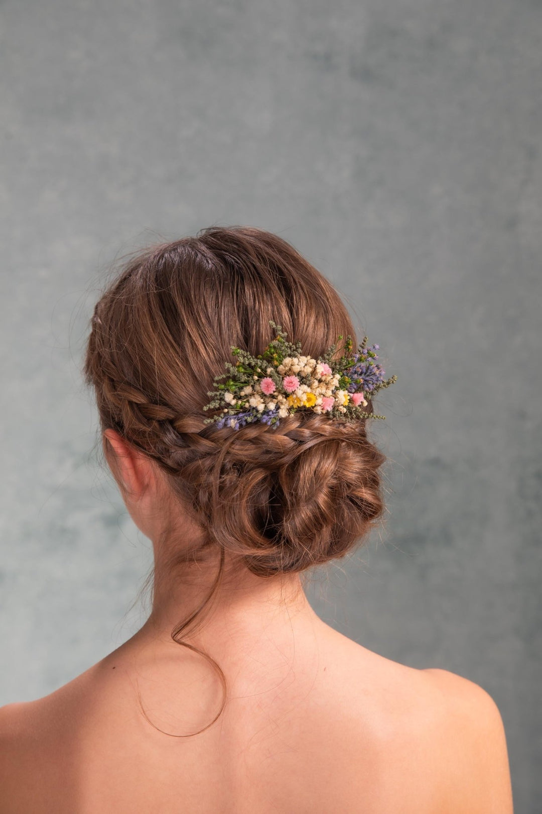 Wildflower Hair Comb: Bohemian Bridal Hair Accessory – handmade floral hair accessory by magaela