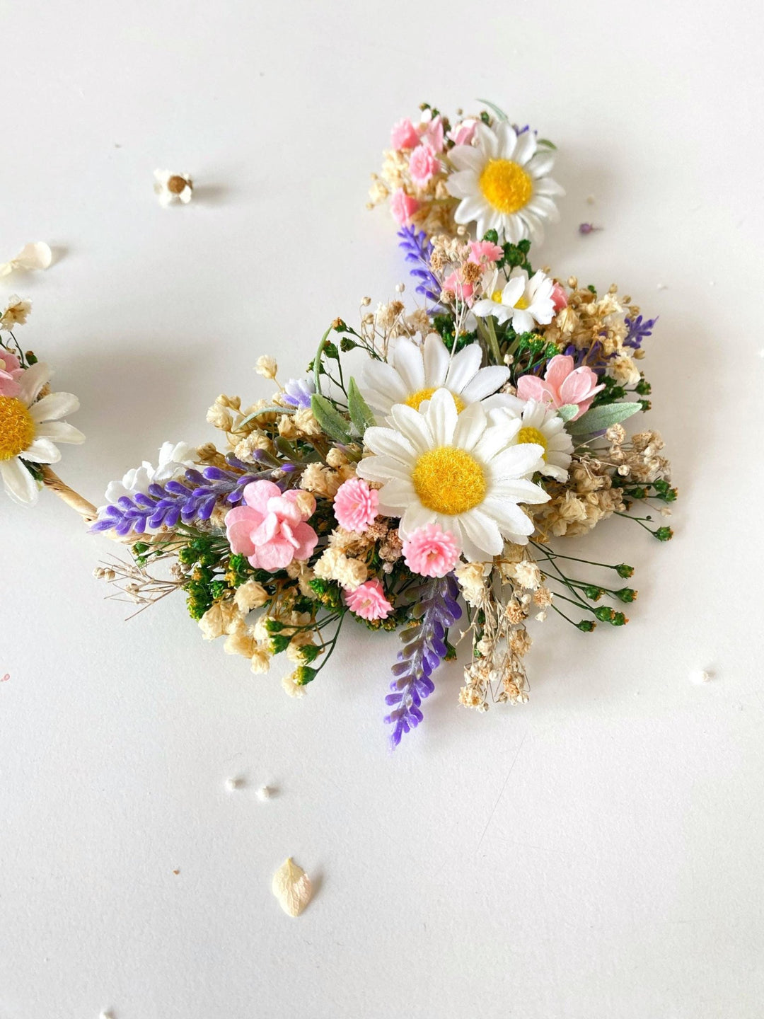 Daisy Flower Hair Vine: Wedding Bridal Hair Accessories – handmade floral hair accessory by magaela