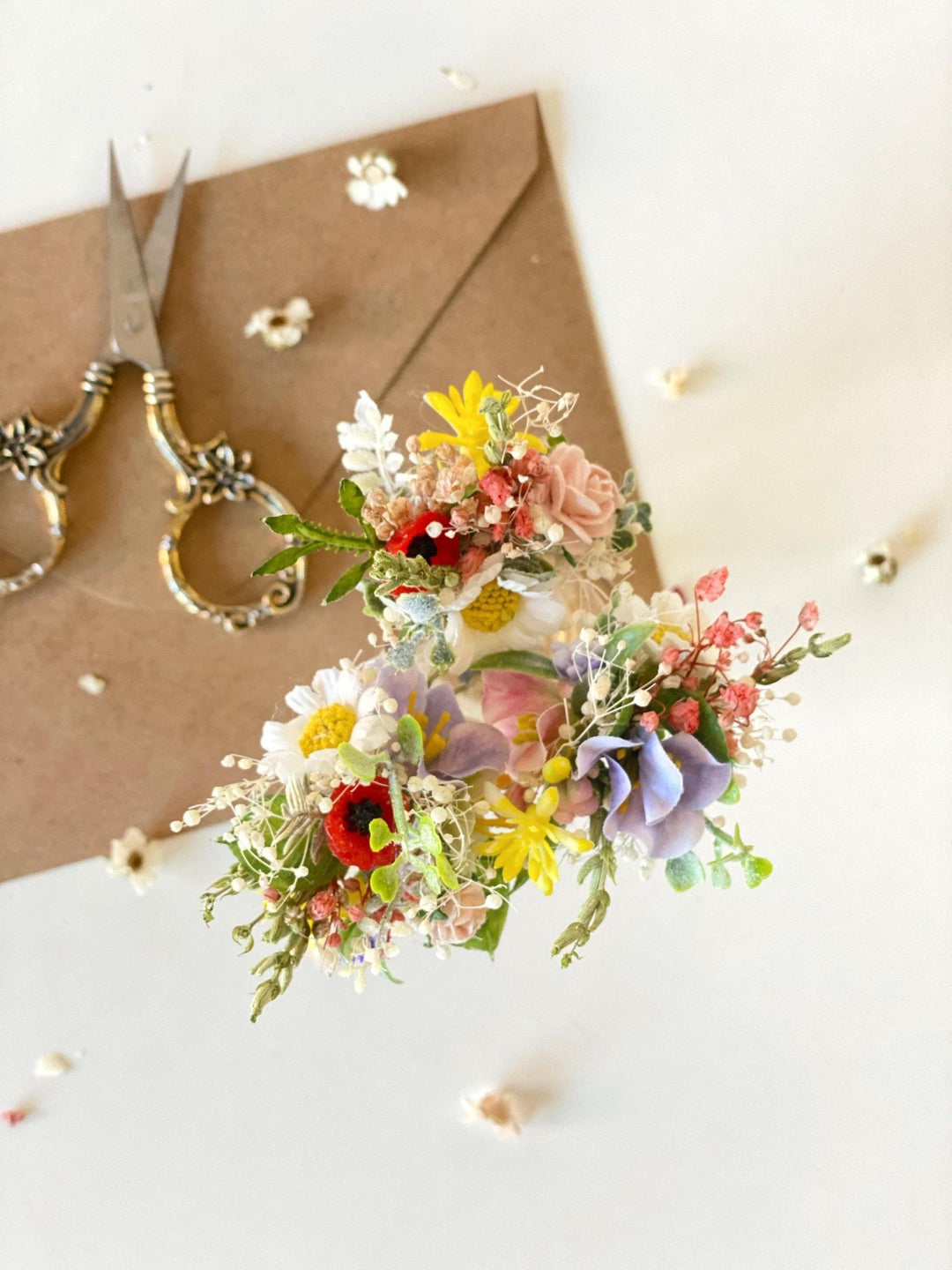 Wildflower Hair Pins: Bridal Meadow Daisy Bobby Pins – handmade floral hair accessory by magaela