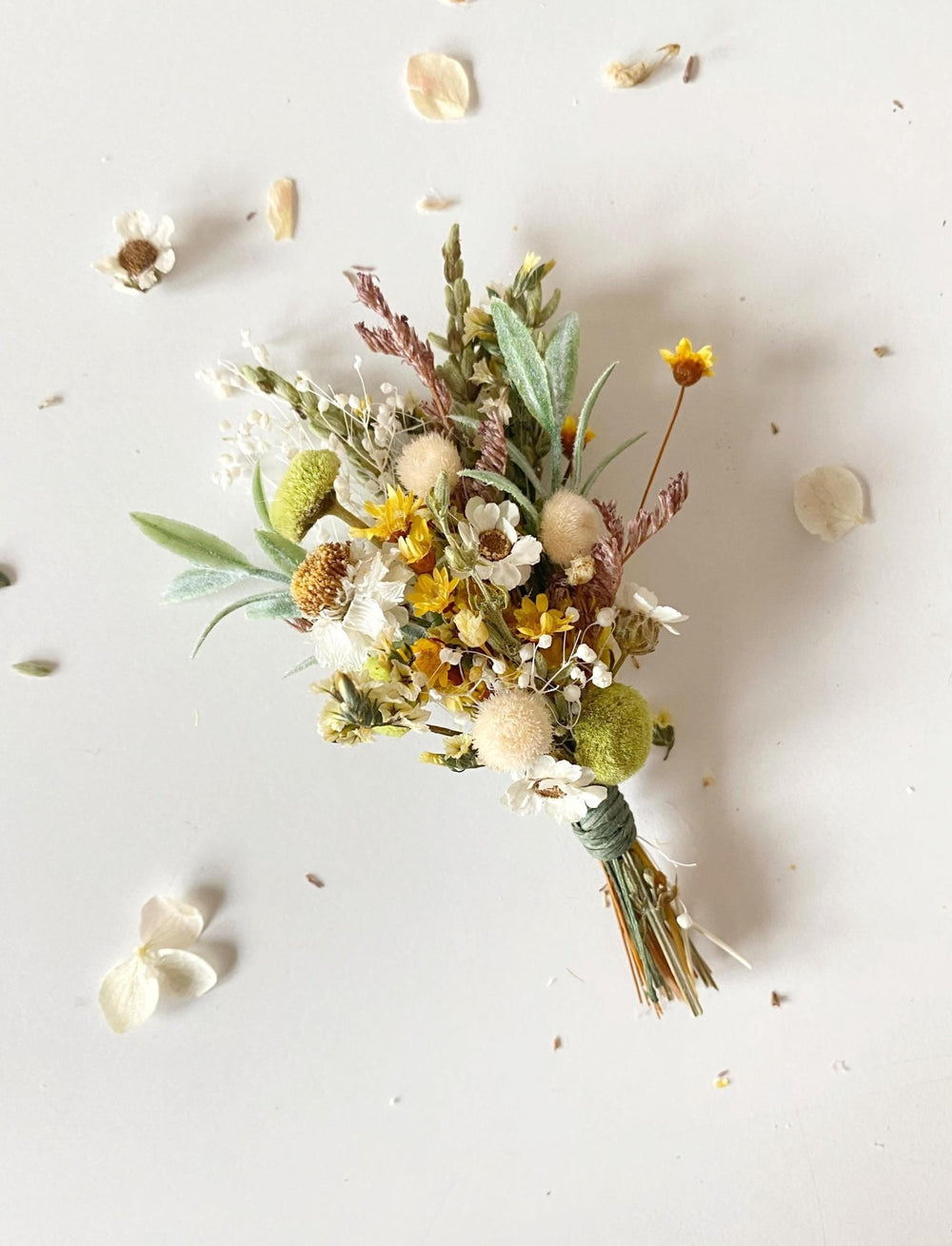 Rustic Flower Boutonniere: Natural Meadow Wedding Corsage – handmade floral hair accessory by magaela