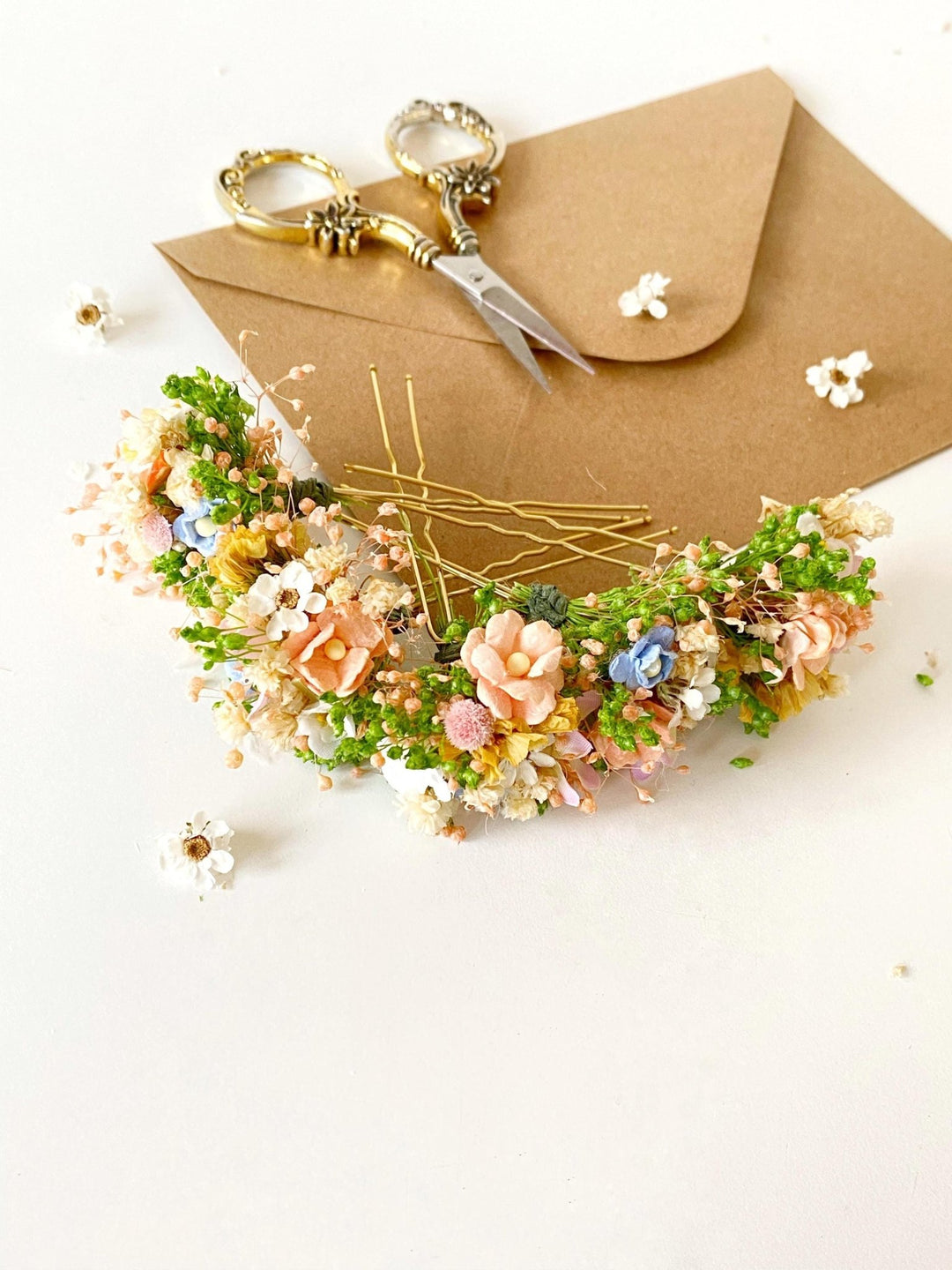 Wildflower Hair Pins: Bridal Meadow Flower Bobby Pins – handmade floral hair accessory by magaela