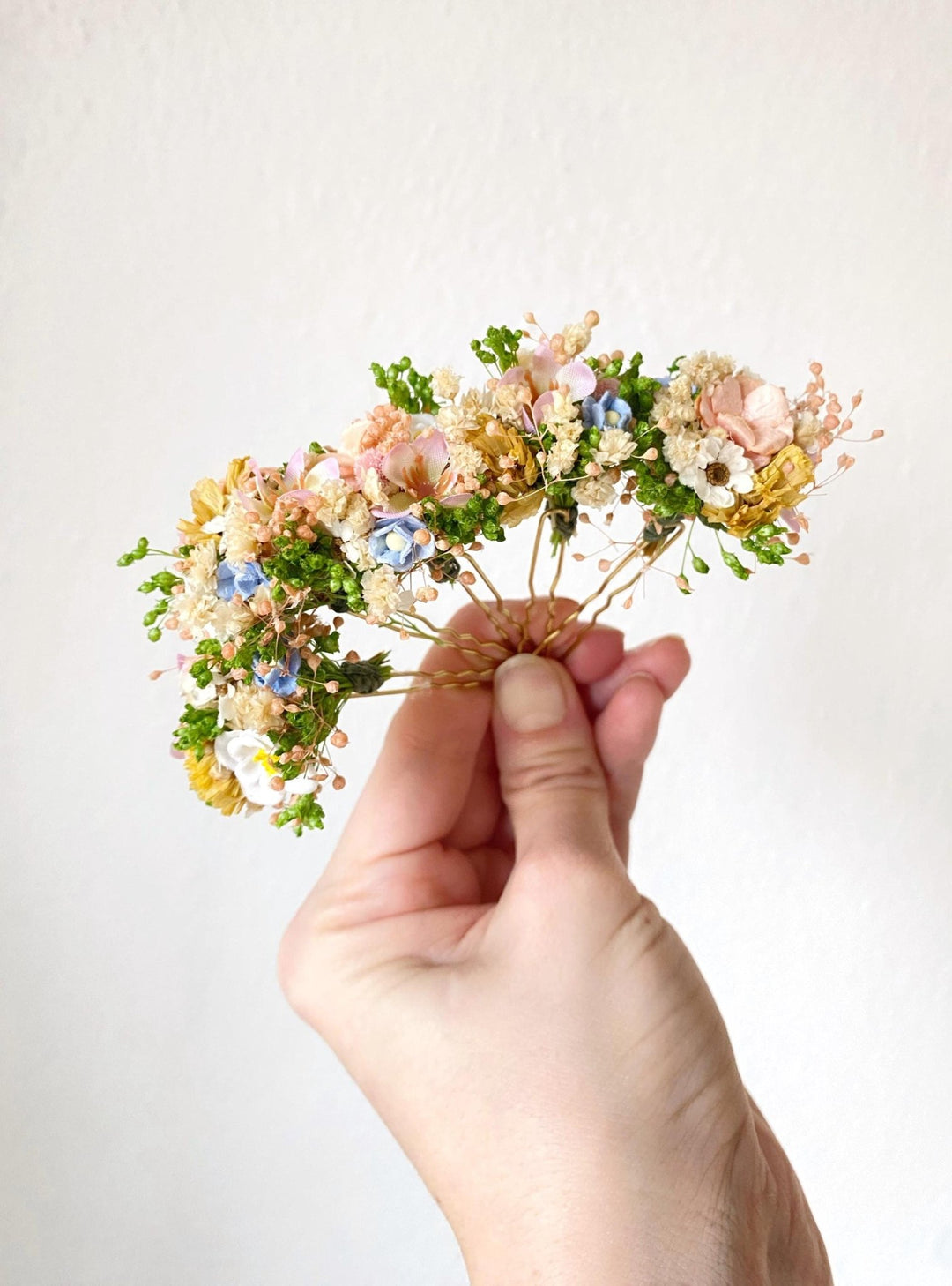 Wildflower Hair Pins: Bridal Meadow Flower Bobby Pins – handmade floral hair accessory by magaela