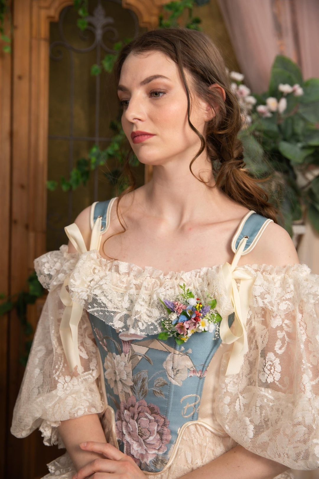 Wildflower Wedding Brooch: Romantic Garden Coat Pin – handmade floral hair accessory by magaela