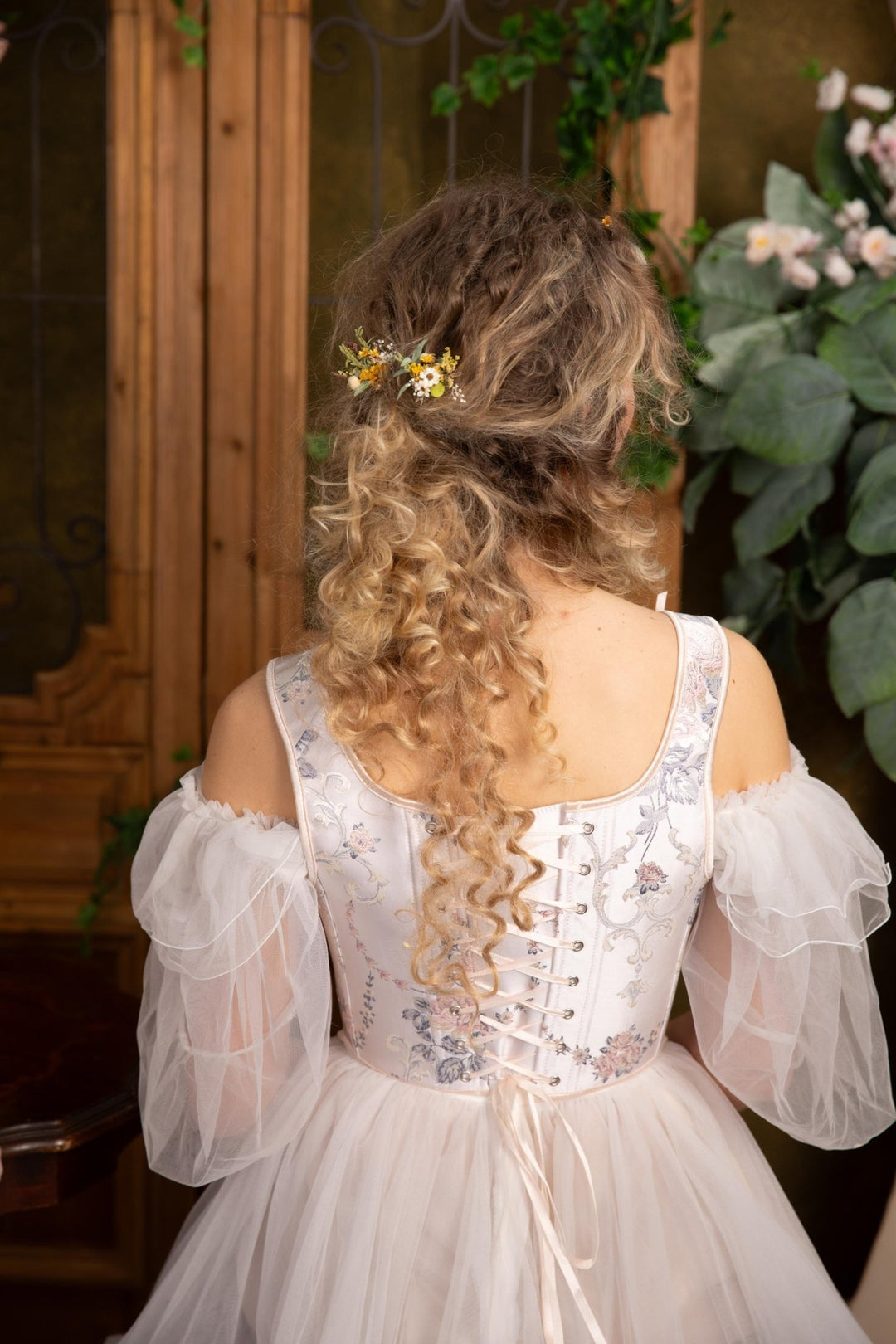 Rustic Flower Hair Pins: Bridal Meadow Hair Accessory – handmade floral hair accessory by magaela