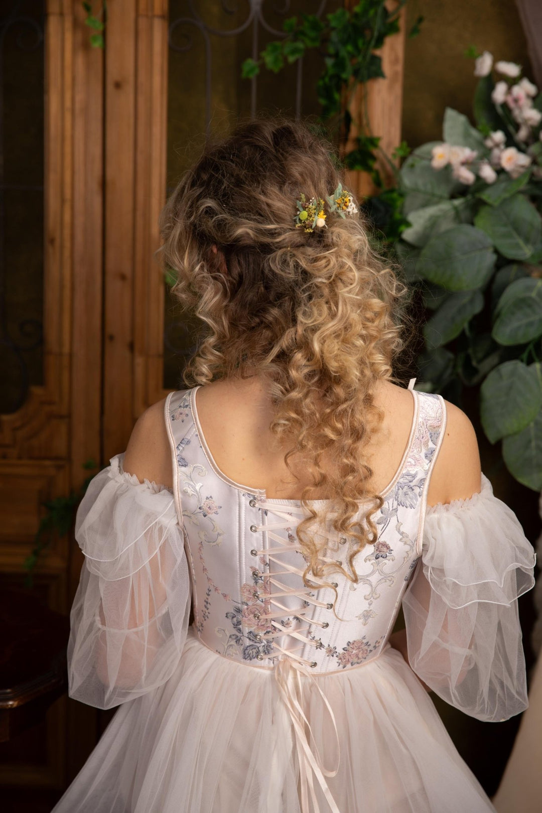 Rustic Flower Hair Pins: Bridal Meadow Hair Accessory – handmade floral hair accessory by magaela