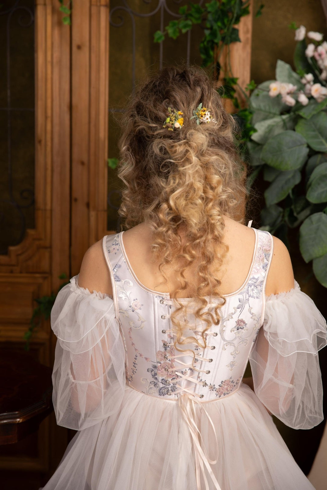 Rustic Flower Hair Pins: Bridal Meadow Hair Accessory – handmade floral hair accessory by magaela