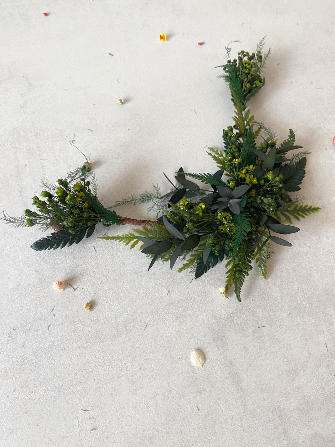 Greenery Wedding Hair Vine: Fern Woodland Bridal Accessory – handmade floral hair accessory by magaela