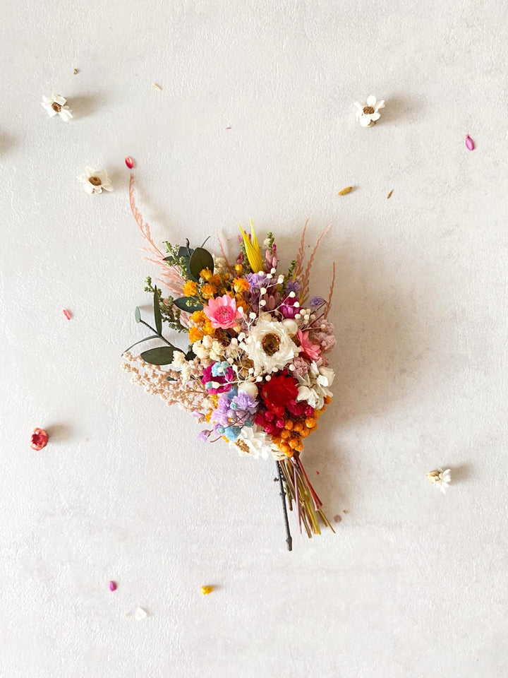 Rustic Meadow Boutonniere: Preserved Wildflower Groomsmen Corsage – handmade floral hair accessory by magaela