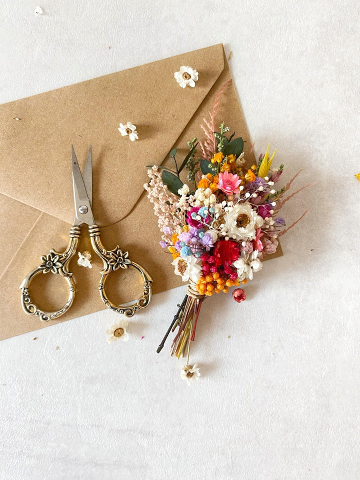 Rustic Meadow Boutonniere: Preserved Wildflower Groomsmen Corsage – handmade floral hair accessory by magaela