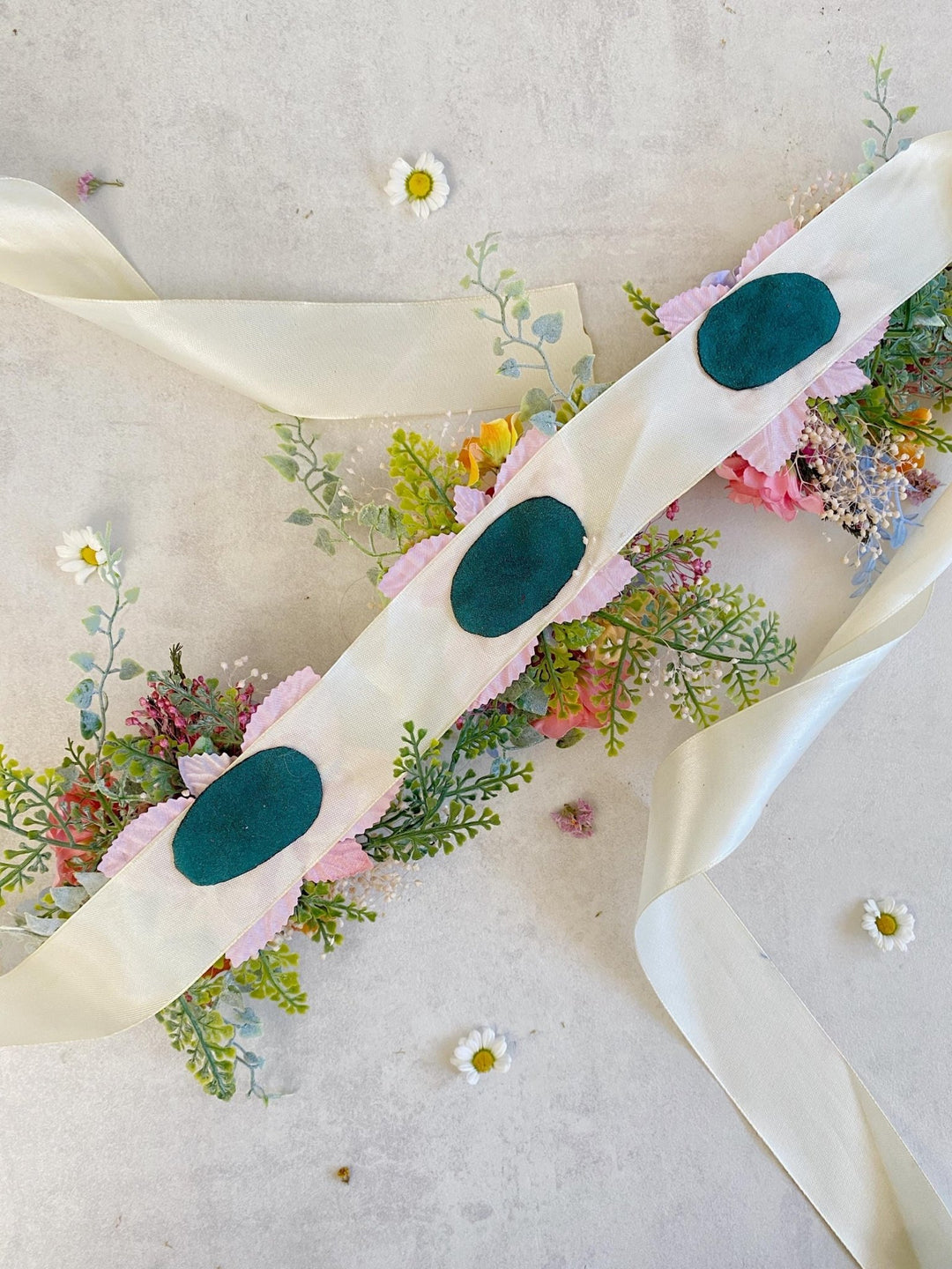 Floral Dog Collar: Garden Wedding Flower Collar (L Size) – handmade floral hair accessory by magaela