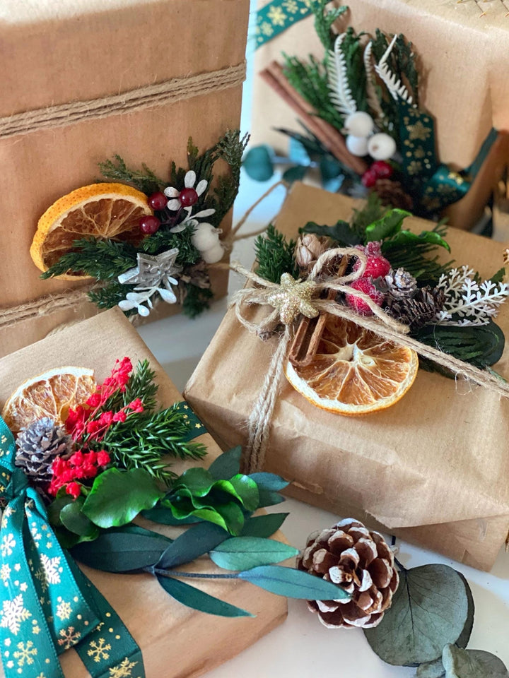 Handmade gift box "Magic forest" - mushrooms woodland wreath, hair pins and earrings – handmade floral hair accessory by magaela