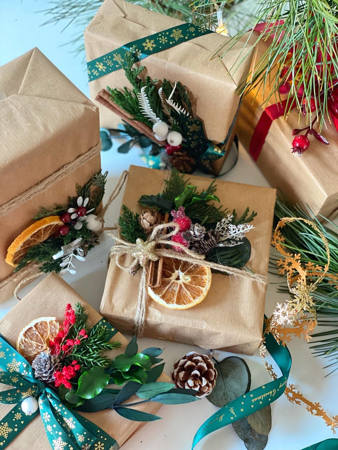 Handmade gift box "Magic forest" - mushrooms woodland wreath, hair pins and earrings – handmade floral hair accessory by magaela