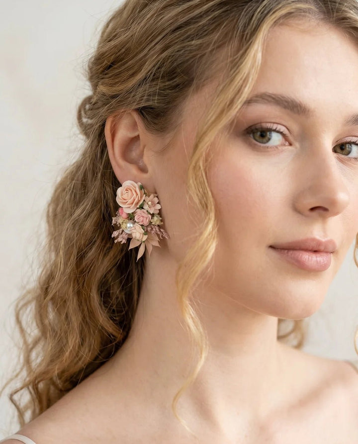 Romantic Floral Hair Comb - Jeanne Dordian Collection – handmade floral hair accessory by magaela