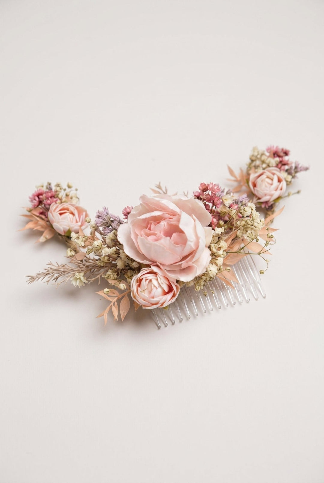 Romantic Floral Hair Comb - Jeanne Dordian Collection – handmade floral hair accessory by magaela