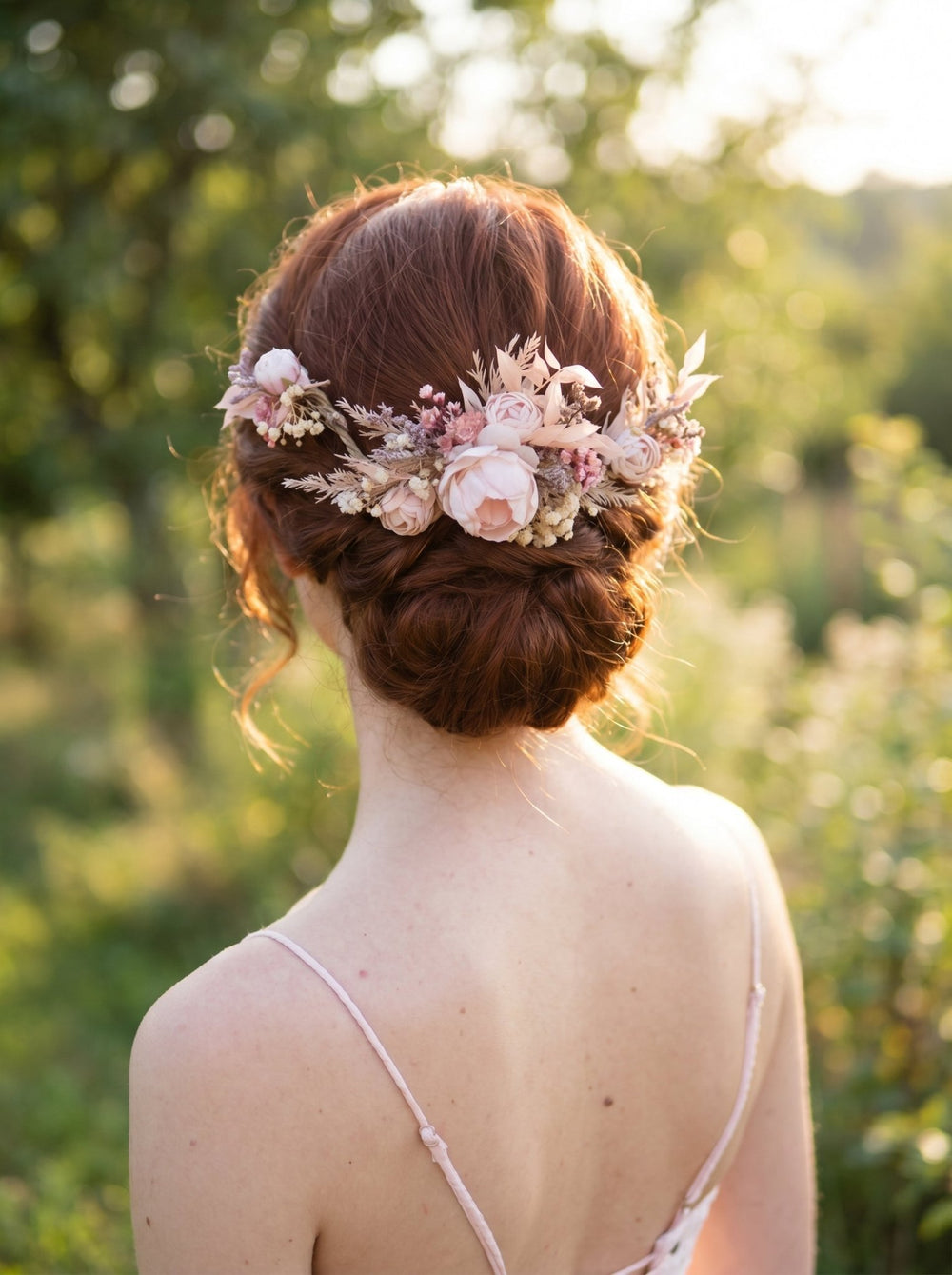 Romantic Floral Hair Comb - Jeanne Dordian Collection – handmade floral hair accessory by magaela