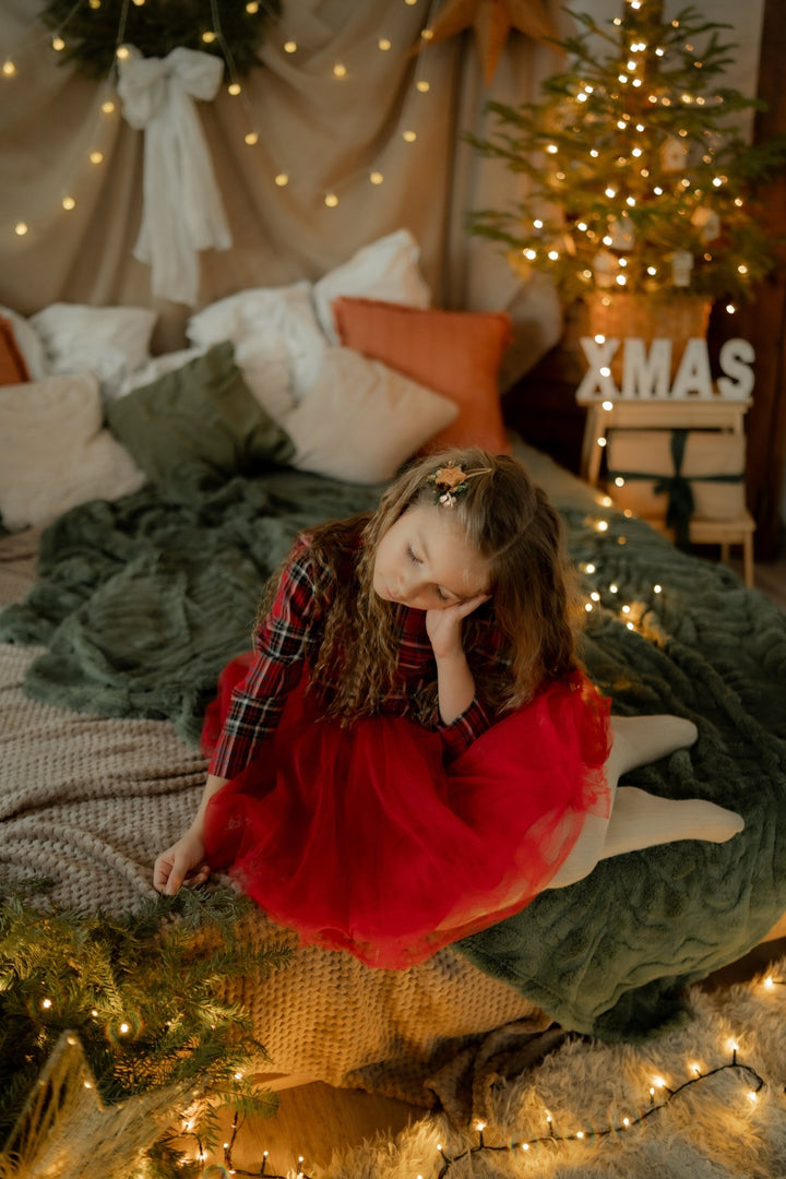 Gingerbread Star Flower Christmas Hair Clip: Holiday Accessory – handmade floral hair accessory by magaela