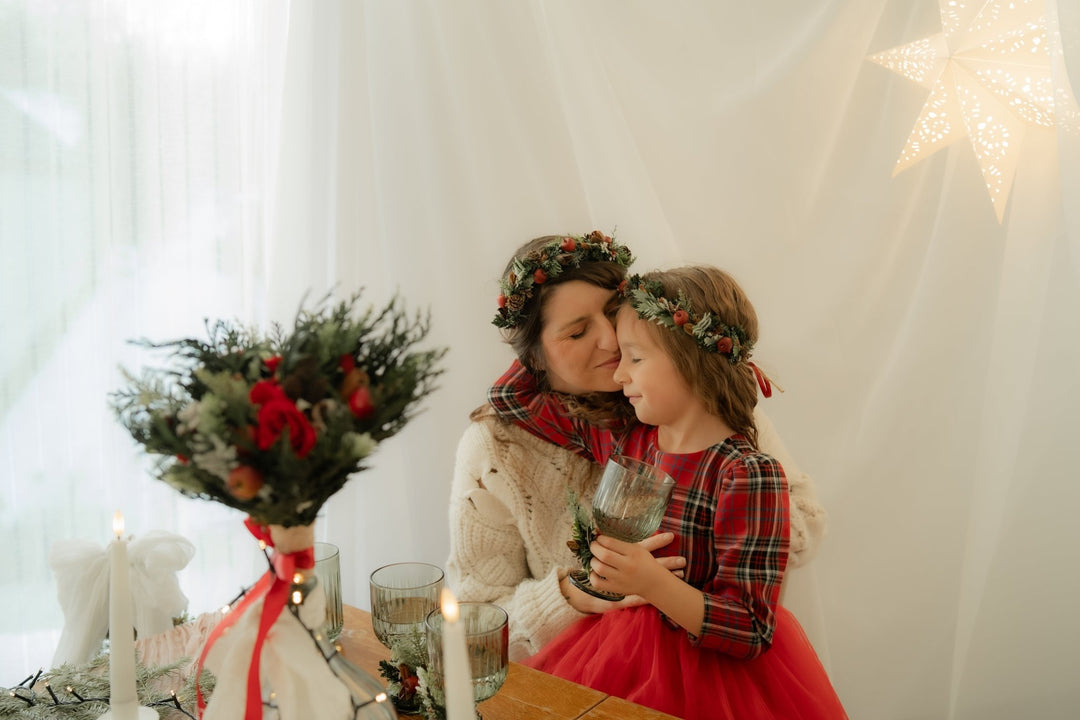 Christmas Hair Wreath with apples and spice: Woodland Winter Headpiece – handmade floral hair accessory by magaela