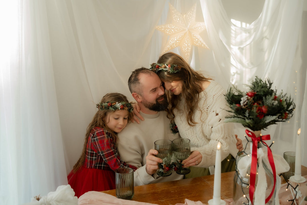 Small winter woodland bouquet: for wedding or Christmas dining – handmade floral hair accessory by magaela